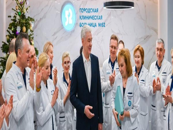 Собянин объявил о завершении реконструкции лечебного корпуса № 4 больницы № 52